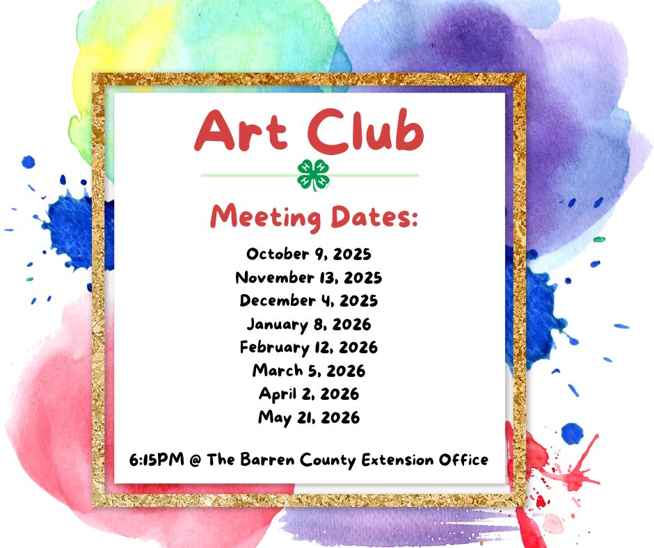 art club meeting dates